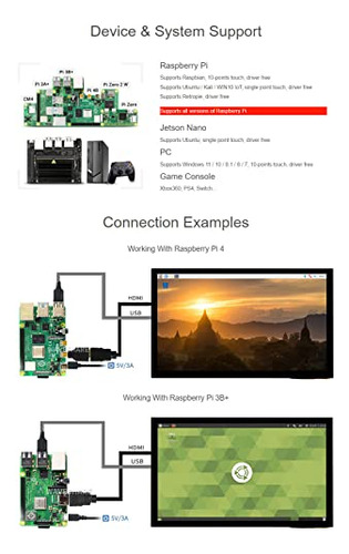 Pantalla Táctil Capacitiva Waveshare De 10.1 Pulgadas Compat