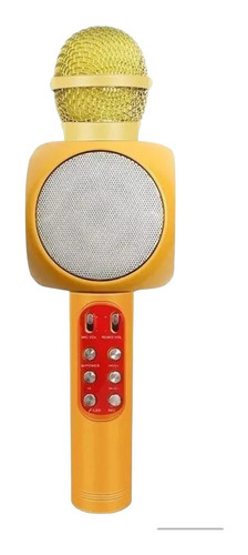 Microfono Inalambrico Karaoke Bocina Bluetooth Fm Radio Led