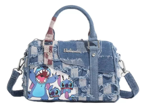 Mz Una Bolsa De Mezclilla Con Costuras Rotas