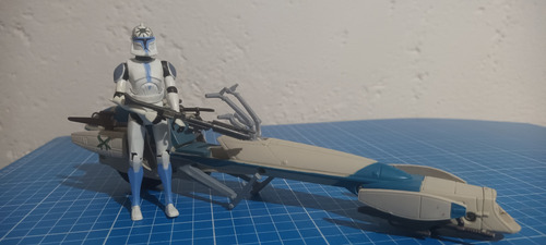 Barc Speeder Bicicleta Con Jesse Tcw Star Wars 2010 (Usado)