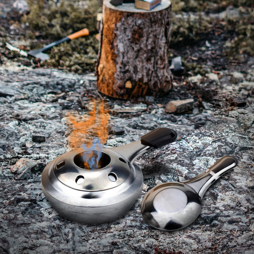 Lj Mini Horno Ajustable: Quemador De Acero Inoxidable For