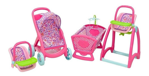 Imagen 1 de 2 de Carriola Muñecas Portabebe Cuna Periquera Prinsel Sweet