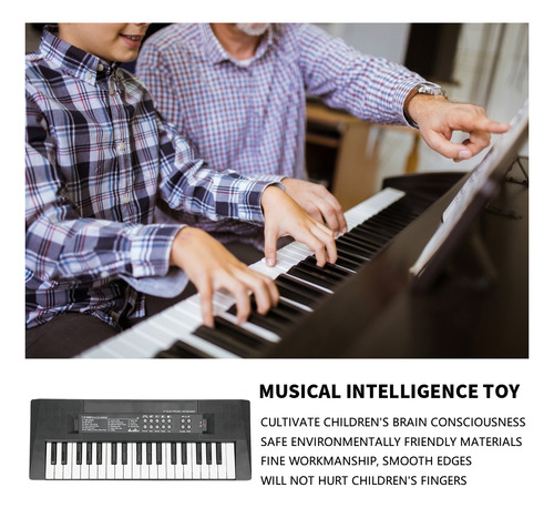 Imagen 5 de 10 de Teclado Eléctrico Piano 37 Teclas Instrumento Musical Infant