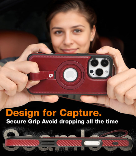 Capa Para iPhone 16 Pro Max Butaiga Capture Grip Loop Stand