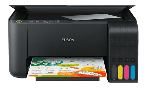 Impresora a color multifunción Epson EcoTank L3150 con wifi 220V negra