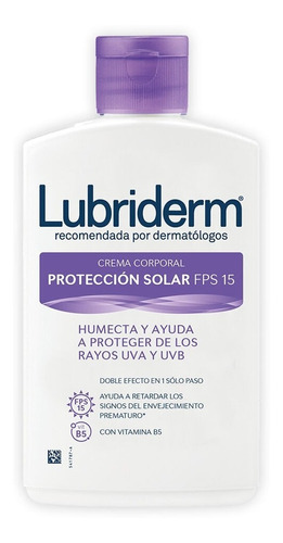 Crema Lubriderm Protección Solar Fps15 120ml