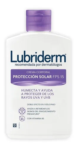Crema Lubriderm Protección Solar Fps15 120ml