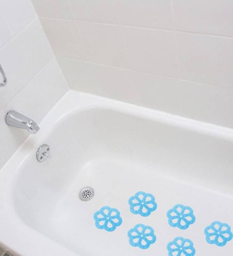 Imagen 3 de 3 de Antideslizante Para Ducha Y Tina Flor Azul Aspen