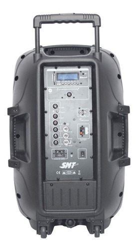 Bocina Amplificada Recargable Smt Con Bateria Caja De 15