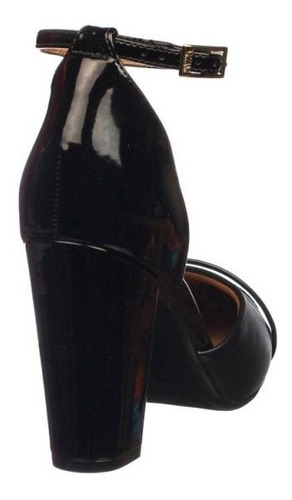Imagem 4 de 4 de Sapato Scarpin Feminino Salto Alto Vizzano 1264102 - Preto