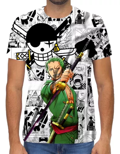 Camisa Camiseta One Piece Zoro Anime Full Hd 1 em Promoção na Americanas