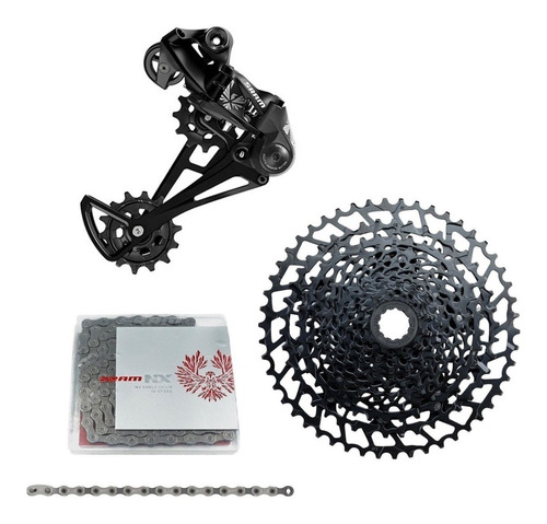 Cassete Sram Nx Eagle 12v +corrente + Cambio Traseiro C/nf