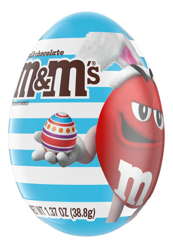 M&m's Huevo De Pascua De Plastico Relleno De Chocolate Con L