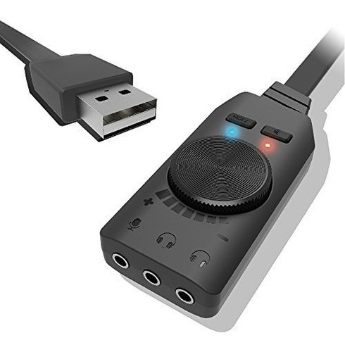 Keku Virtual 7.1-channel Usb Sound Card Adapter External 2.0