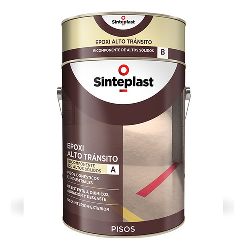 Pintura Epoxi Recufloor Alto Transito Sinteplast 4 Lts Color Negro