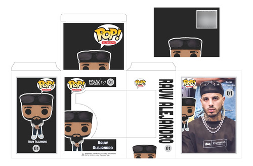 Funko Personalizado Rauw Alejandro Impresion 3d Con Caja