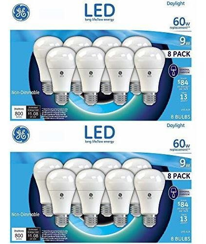 Focos Led - 60w Replacement Daylight Led 8 Pack (16 Pack, Da