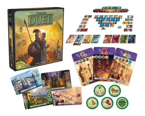 Jogo De Mesa 7 Wonders Duel Repos Production Galápagos