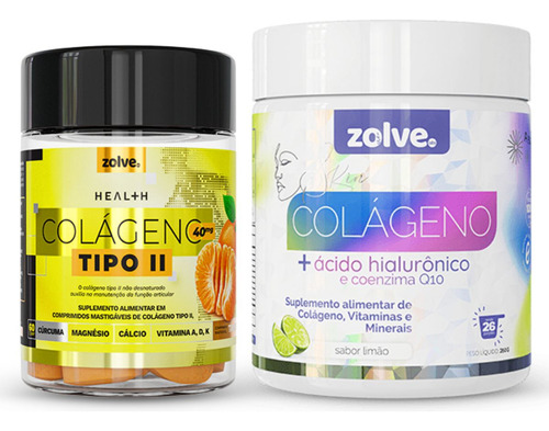 Kit 1 Pote, Skin Colágeno Verisol Limão + Colágeno Tipo Ii