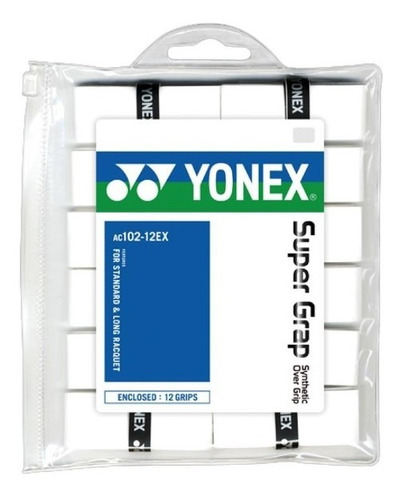 Overgrip Yonex Super Grap Blanco X12 Tenis Padel