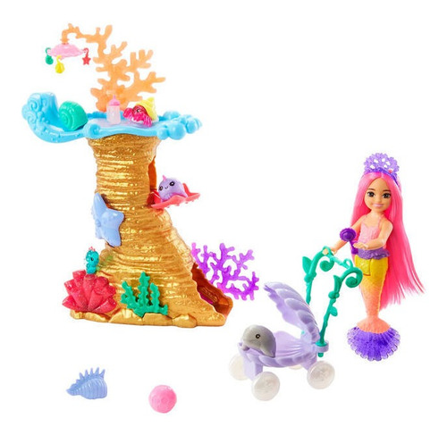 Barbie Mermaid Set Arrecife De Aquaria (hhg58)