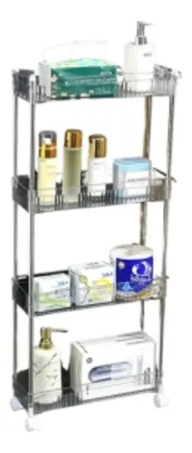 comprar Carrito De 4 Niveles Delgado Transparente