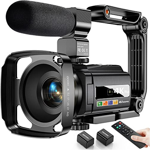 4k Video Camera Camcorder 48mp Ultra Hd Video Camera Wifi Vl