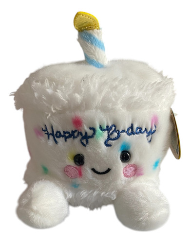 Peluche Aurora. Palm Pals. Pastel De Cumpleaños Color Blanco