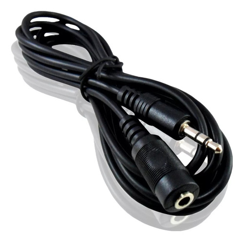 Cable Alargue Auricular Miniplug 3.5 Mm Hembra Macho 1.8 Mt