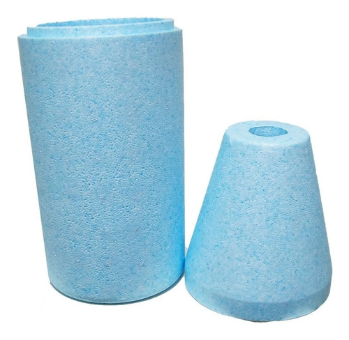 Porta Botella De Cerveza 1 Litro X 6 Unidades Color Celeste