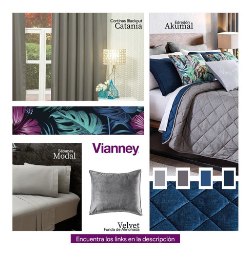 Funda De Cojín Velvet Gris Vianney