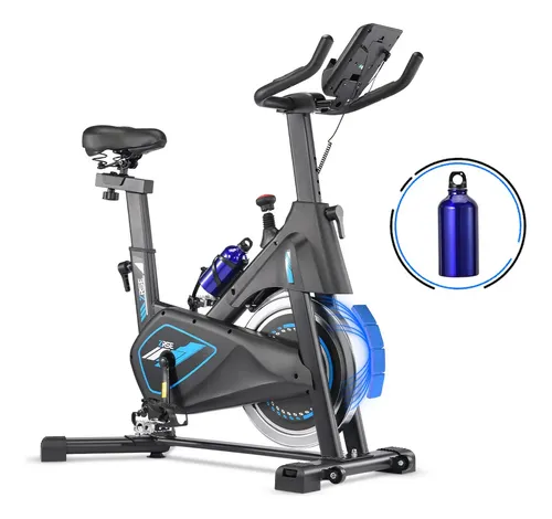Bicicleta Ergométrica Magnética 13kg Ajustável Até 150kg Azul-celeste 1.5v