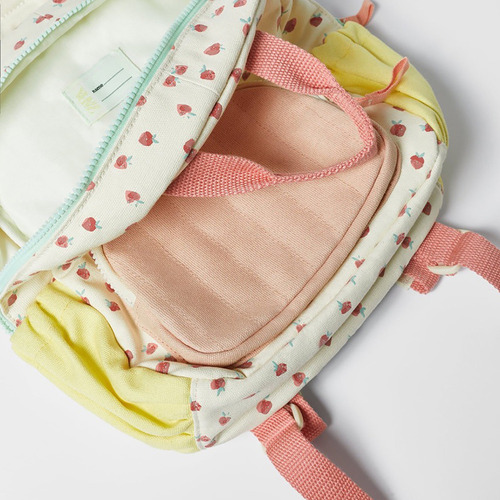 Mochila Con Estampado De Fresas For Bebé, Mo