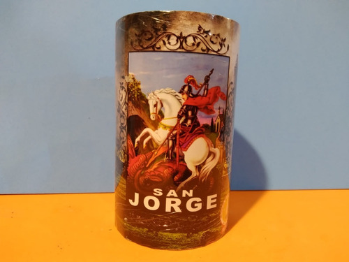 Velón De Oración San Jorge O San Expedito 10 Cms Larga Durac