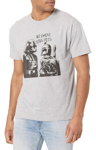 Star Wars Boba Sweat Camiseta Para Hombre, Athletic Heather,