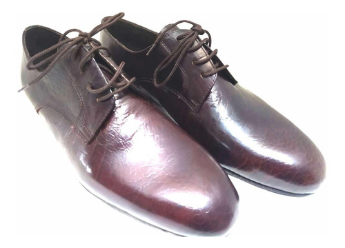 Zapato De Baile Tango Salsa Rock Baile Cuero Marrón Único