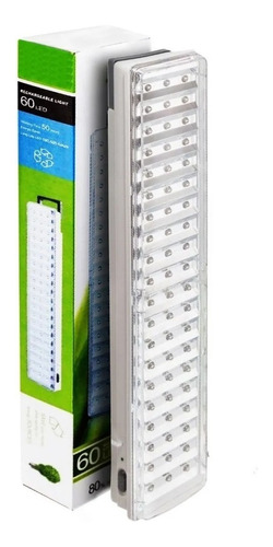 Luz De Emergencia 60 Leds Recargable Usb 50 Horas. K18 Color Blanco