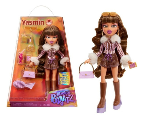 Bratz Alwayz Muñeca Yasmin Con 10 Accesorio Y Póster