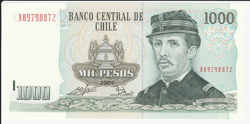 Billete Chile 1000 Pesos 2009 Unc