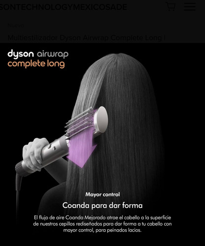 Multiestilizador Dyson Airwrap Complete Long Azul/cobre