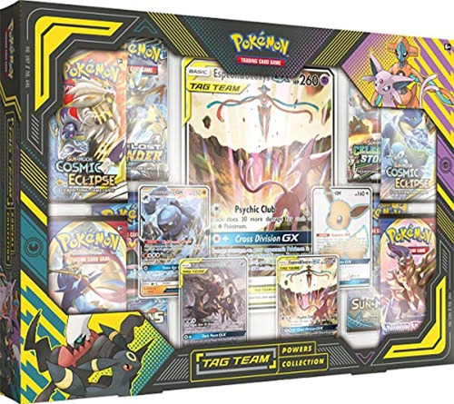 Pokemon Tcg: Tag Team Powers Collection Con Espeon Y Deoxys-