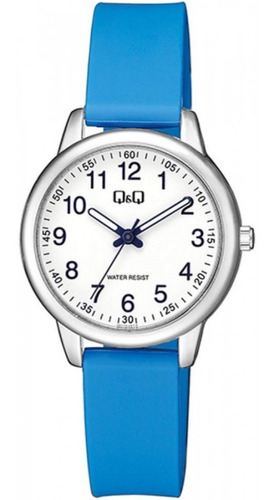 Reloj Mujer Qq Dama Juvenil Azul Números Moda Q&q By Citizen