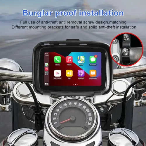 Navegador Gps Central Multimídia Moto Carplay Android Auto Navegador Gps Central Multimídia Moto Carplay Android Auto