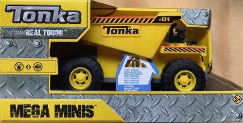 Juguete Tonka Construcción Camion De Volteo Mega Minis Luz