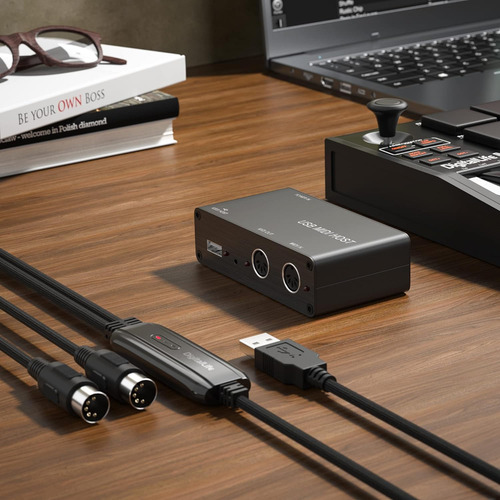 Umh-10 Usb Midi Host Box (5-pin Din Interface, 1i/1o, U...