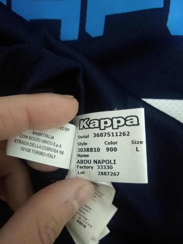 Camiseta Napoli Entrenamiento Kappa (Usado)