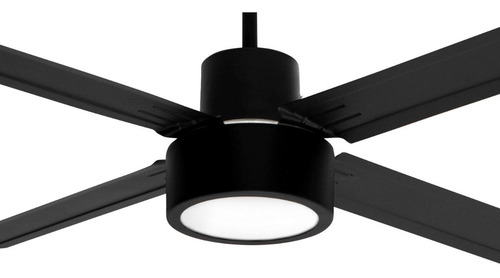 Imagen 6 de 9 de Ventilador de techo Protalia 3418 negro con 4 palas de metal 220 V