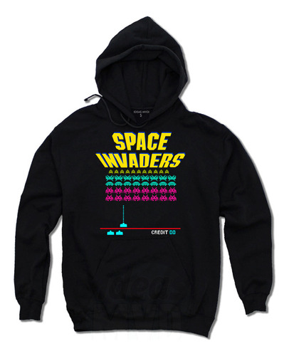 Canguro Space Invaders Gamer (negro:) Ideas Mvd 