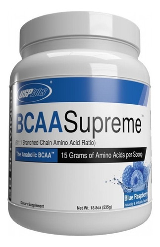 Aminoacidos Bcaa Supreme 8:1:1 Modern Bcaa Usplabs Sabor Blue Raspberry