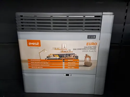 Estufa Calefactor Emege 3180 Euro 8000 Kcal/h Sin Salida